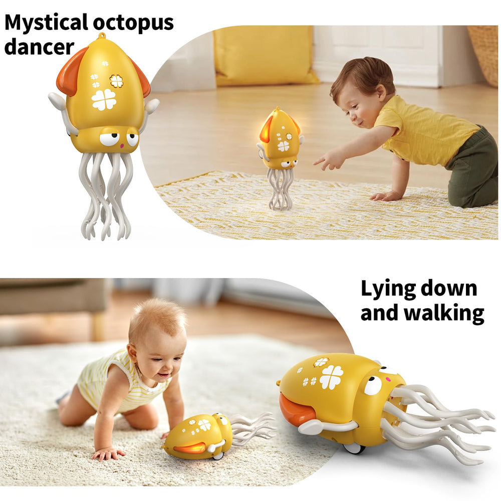 SWTOIPIG Octopus obstacle avoidance navigates around furniture during playtime.