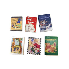 SXFSE dollhouse comic books set enhances realism on shelves