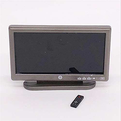 SXFSE dollhouse TV side view shows slim profile ideal for compact shelves