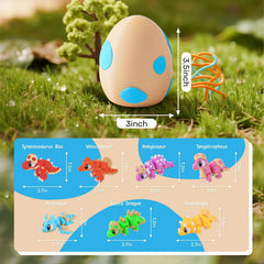 SYEFKJSA dinosaur inside eggs close up reveals detailed articulated figures