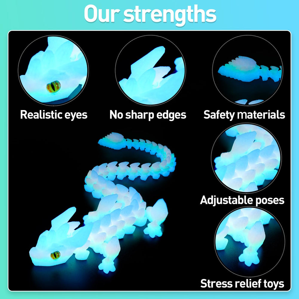 SYEFKJSA dragon inside articulated figure showing adjustable poses
