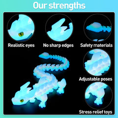 SYEFKJSA dragon inside articulated figure showing adjustable poses