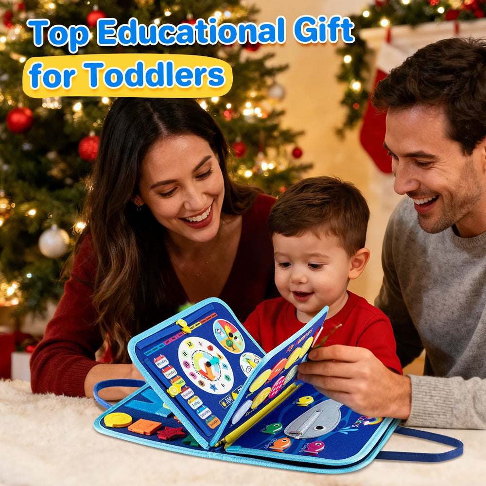 SYHLN age-appropriate activity board as quiet screen-free travel companion.
