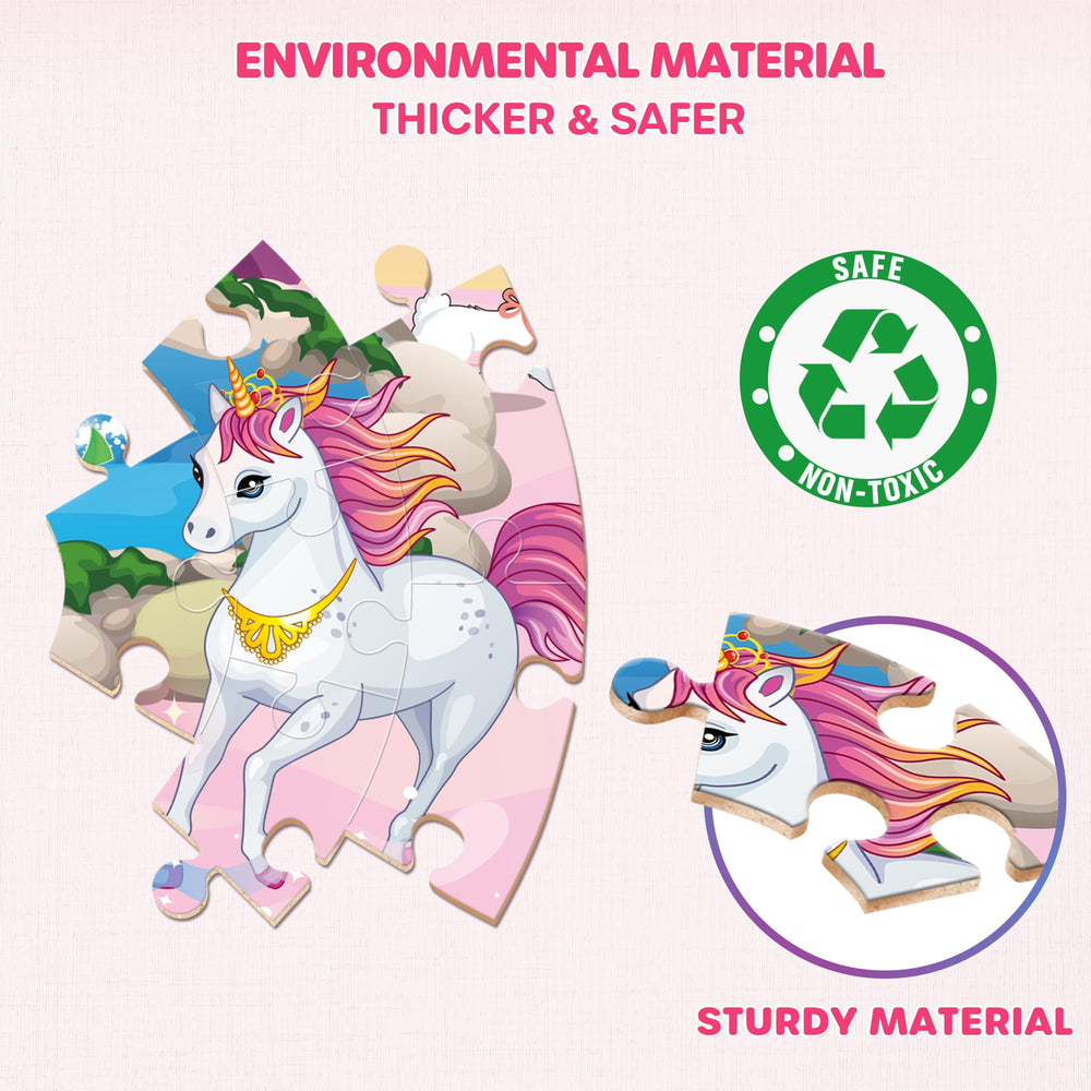 SYNARRY fairy floor puzzle colors support visual attention and motor practice.