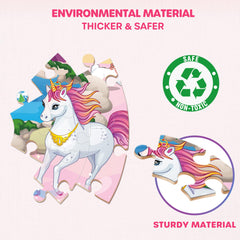 SYNARRY fairy floor puzzle colors support visual attention and motor practice.