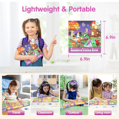 SYNARRY Gift-ready magnetic puzzles for girls, perfect for birthdays and holidays