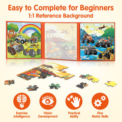 SYNARRY magnetic puzzles travel design fits cars and planes