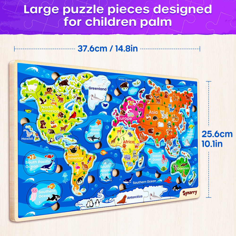 SYNARRY puzzle uses thick, sturdy pieces for repeated use