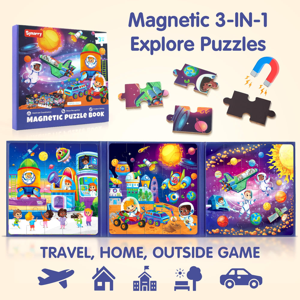 SYNARRY Space Puzzles Mars Exploration: vibrant pieces boost problem solving on the go