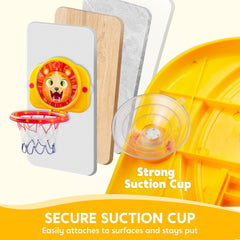 SYNCFUN hoop uses strong suction for easy setup on doors, glass, or smooth walls