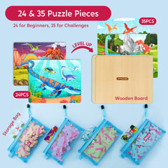 SYNCFUN dinosaur volcano scene puzzle engages problem solving