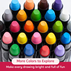 SYNCFUN easy grip oversized barrels support small hands during creative play
