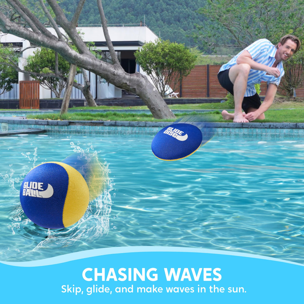 SYNCFUN glide discs skim across the surface for fast play.