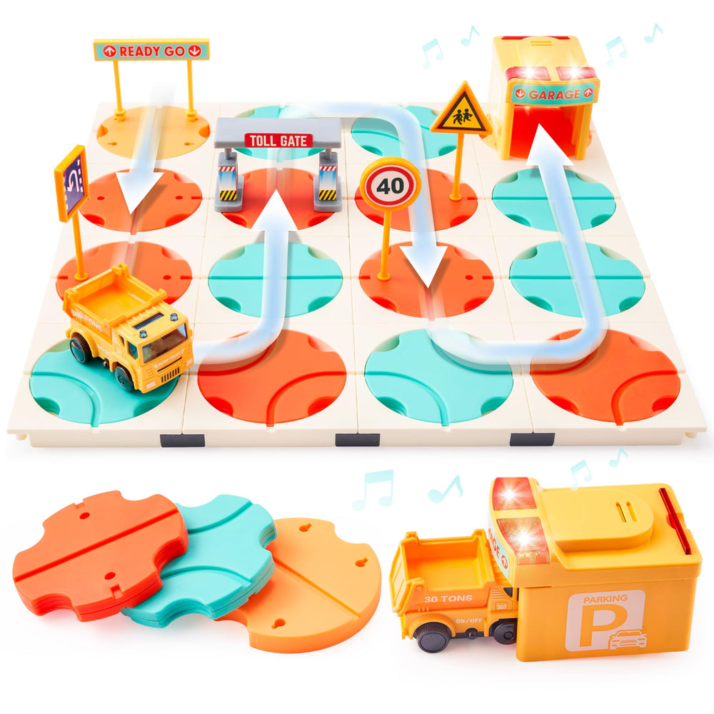 SYNCFUN STEM board game setup promoting logical thinking for young learners.