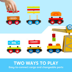 SyncFun passenger car supports cooperative play and storytelling on track.