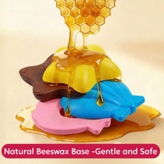 SyncFun washable crayons wipe clean from hands and surfaces after use.