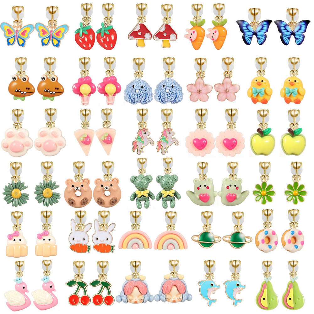 SYNLIN butterfly clip-on earrings, lightweight and comfy for daily wear
