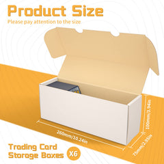 Sysdmno trading card storage box top view with lid open for quick access and organization.