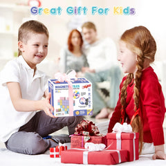 SYSKENI Macaron blocks encourage endless 3D designs and early STEM play.