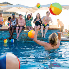 SYZ hand pump inflates beach ball easily for fast setup