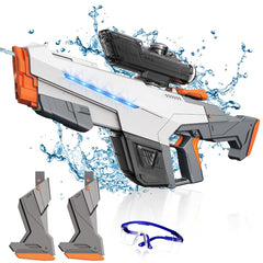 SZBZ electric water gun with modular battery module for quick charging.