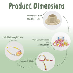 SZC&MFZ free hat included for versatile doll styling