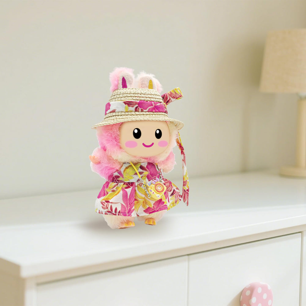 SZC&MFZ packaged 4-piece pink doll outfit ready for gifting