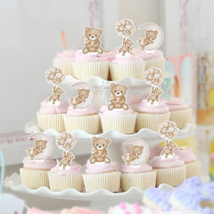 SZSHANN dessert toppers arranged on a party table for treats