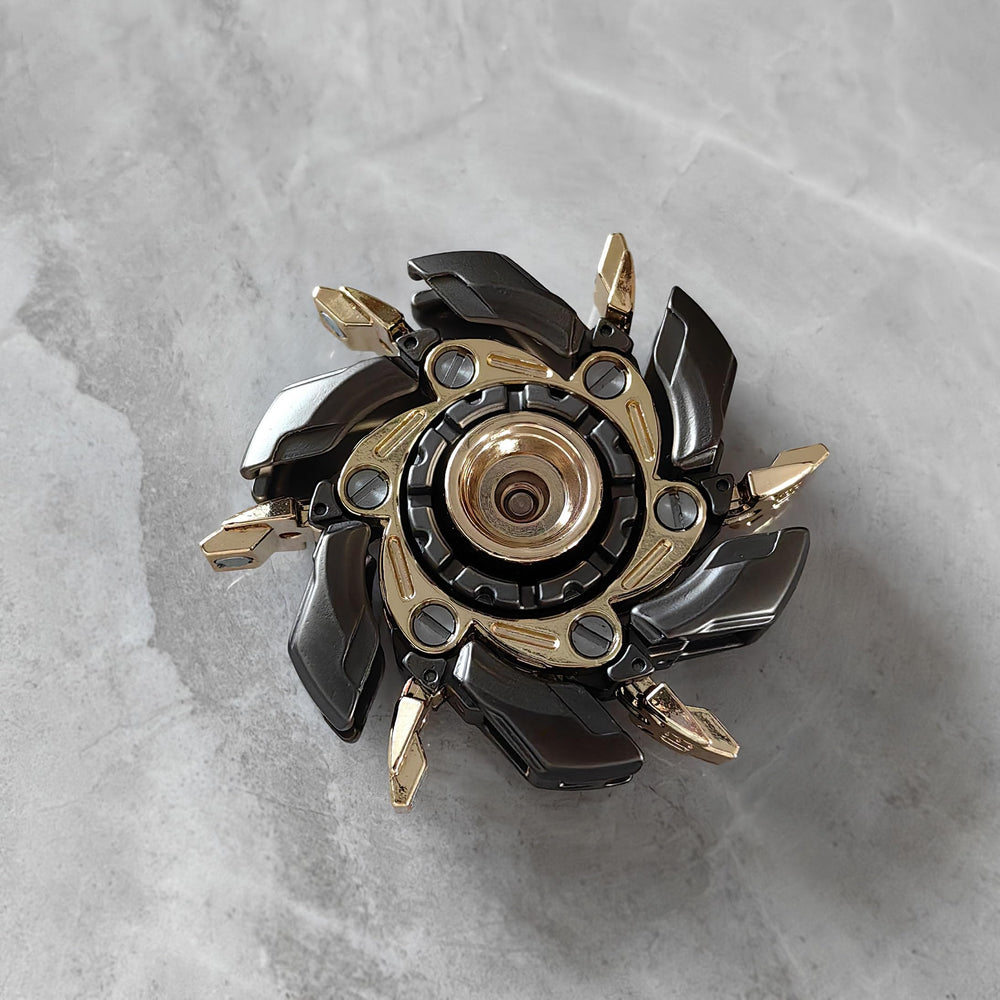 Spin action of the T-Conceal EDC top demonstrates balanced, one-handed rotation