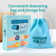 T MARIE Conversation Chips storage box keeps prompts organized for office use.