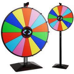 T-SIGN 24-inch dual-use prize wheel table-top with 14 customizable slots for events