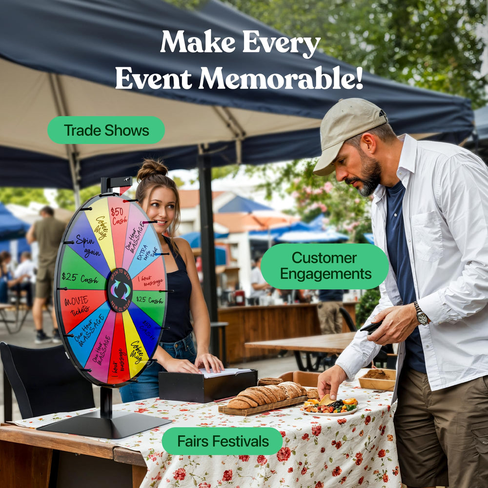 T-SIGN wheel features dry erase slots for quick updates
