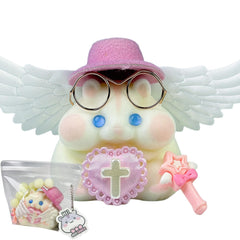 Taba Squishy Hamster Toy face close-up with soft silicone texture for stress relief.
