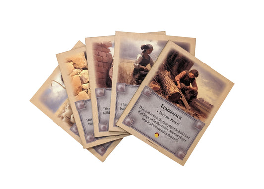 Tabletop Monthly bricklayer card adds variety to Catan games with bold visuals.