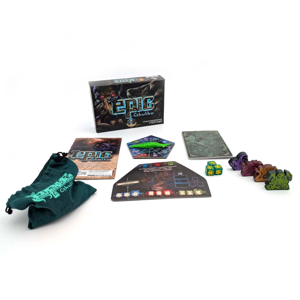 Tabletop Tycoon Tiny Epic Cthulhu Deluxe cooperative design encourages teamwork and tense moments.