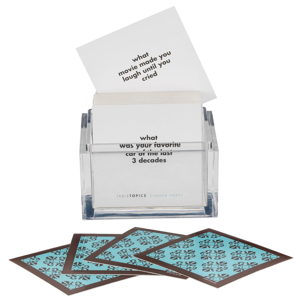 TableTopics conversation cards stack ready to spark connection at gatherings
