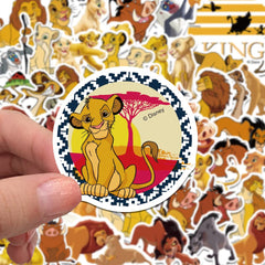 TaDadaPAO lion stickers pack – removable without residue on surfaces.