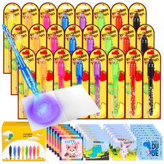 TAFULOR invisible ink pen set with UV glow for secret messages and creativity.