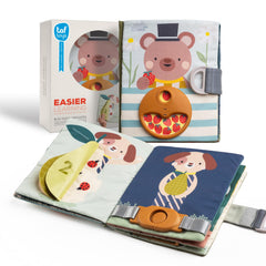 Taf Toys Busy Book zipper activity promotes fine motor skills during play