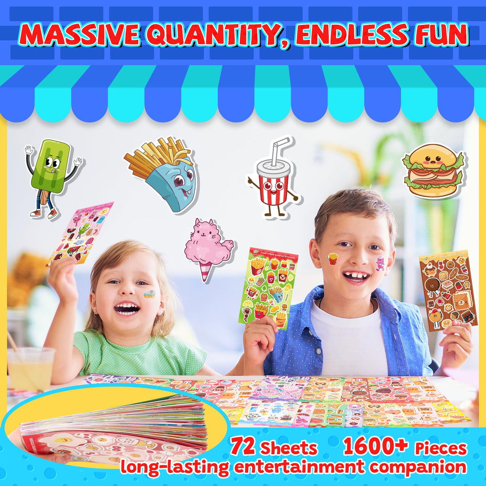 Tageenla large and small stickers on surfaces enable bold and detailed crafts.