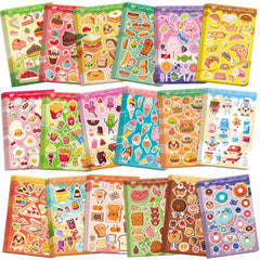 Tageenla scratch-and-sniff stickers on a notebook page fueling sensory exploration.