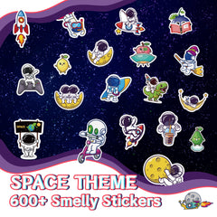 Tageenla Smelly Stickers Space Planets; playful patterns for notebooks and bags.