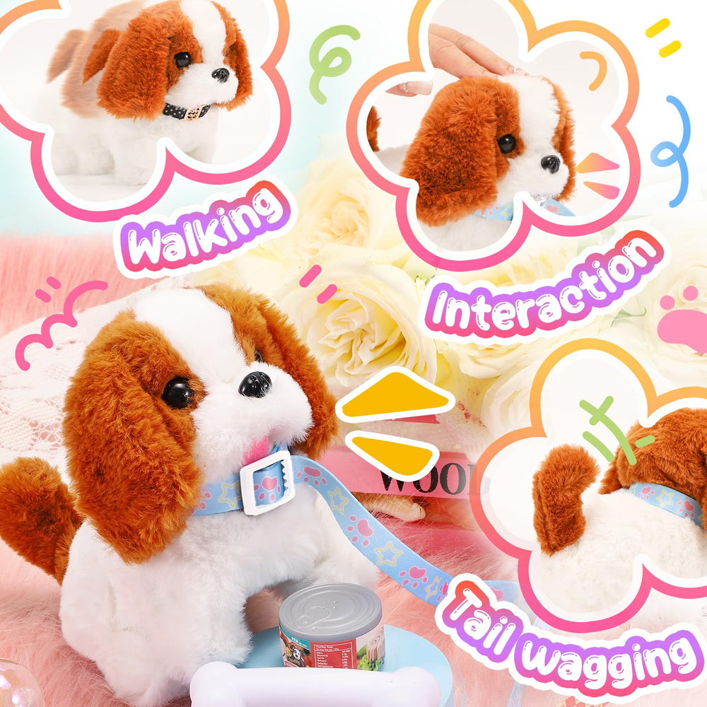 Tagitary battery operated puppy with soft plush material for easy setup