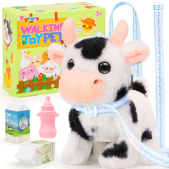 Tagitary interactive cow walks, engaging playtime with motion.