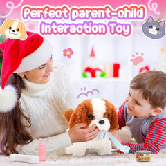 Tagitary soft plush dog toy designed for safe, comforting playtimes
