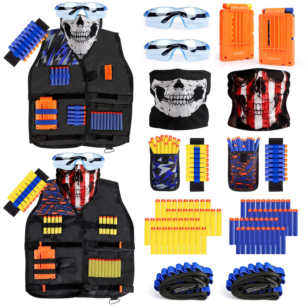 Taiker Nerf Vest Kit front view shows two vests for team play.