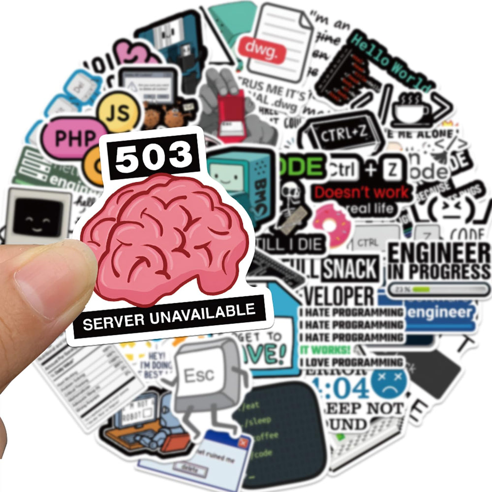 TaiLiHaile 110-piece programming stickers on a surfboard for standout vibes