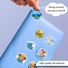 TaiLiHaile surfing stickers on skateboard for bold, durable surface art