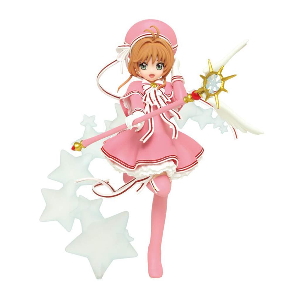 Taito Cardcaptor Sakura Sakura Kinomoto figure with base stand for display.