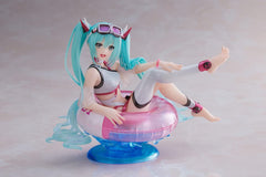 Taito Hatsune Miku Aqua Float Figure on display, a premium collectible for shelves.